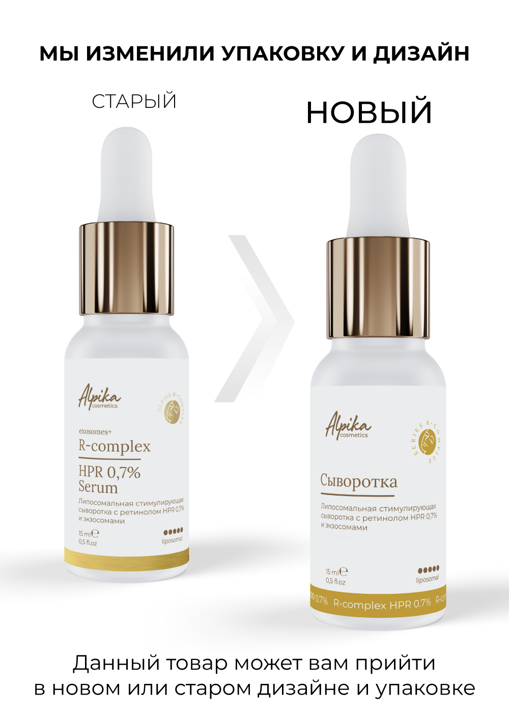 Липосомальная стимулирующая сыворотка с ретинолом HPR 0.7% и экзосомами, 15 мл