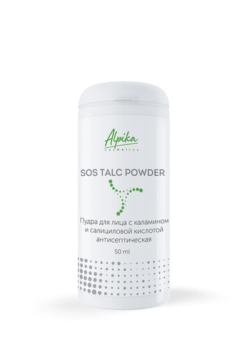 Пудра для лица с каламином и салициловой кислотой антисептическая SOS Talc Powder, 50мл