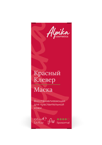 Восстанавливающая маска для чувствительной кожи Красный Клевер, 100мл
